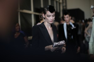 Backstage at Giorgio Armani Privé Couture Fall 2019