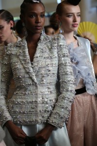Backstage at Giorgio Armani Privé Couture Fall 2019