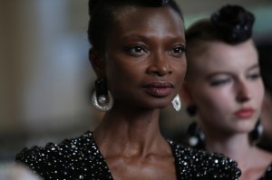 Backstage at Giorgio Armani Privé Couture Fall 2019