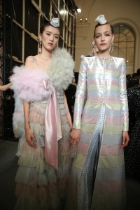 Backstage at Giorgio Armani Privé Couture Fall 2019