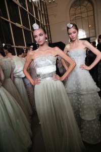 Backstage at Giorgio Armani Privé Couture Fall 2019