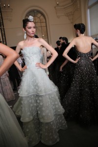 Backstage at Giorgio Armani Privé Couture Fall 2019
