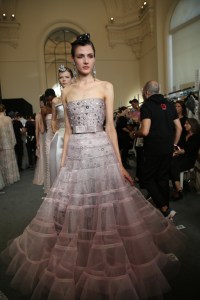 Backstage at Giorgio Armani Privé Couture Fall 2019