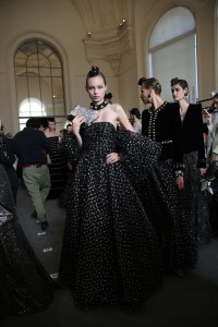 Backstage at Giorgio Armani Privé Couture Fall 2019