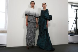 Backstage at Givenchy Couture Fall 2019