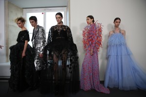 Backstage at Givenchy Couture Fall 2019