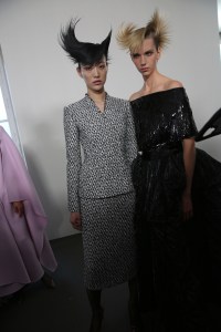 Backstage at Givenchy Couture Fall 2019
