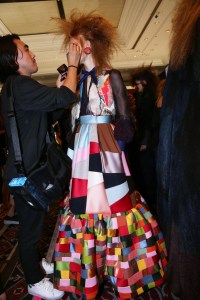 Backstage at Viktor & Rolf Couture Fall 2019