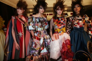 Backstage at Viktor & Rolf Couture Fall 2019