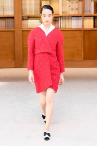 Model on the catwalk
