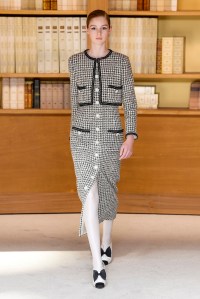 Model on the catwalk