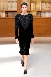 Model on the catwalk