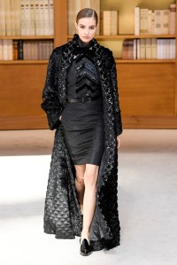 Model on the catwalk