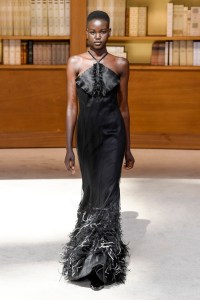 Model on the catwalk