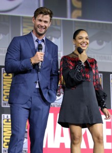 Chris Hemsworth and Tessa Thompson
Marvel Studios panel, Comic-Con International, San Diego, USA - 20 Jul 2019
