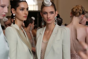 Backstage at Giorgio Armani Privé Haute Couture Fall 2019
