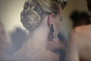 Backstage at Giorgio Armani Privé Haute Couture Fall 2019