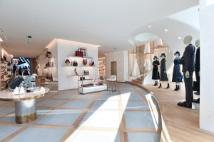 Accessories section in the Champs-Elyses Dior store.