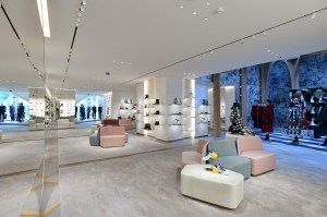 Accessories section in the Champs-Elyses Dior store.