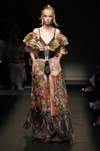 Model on the catwalk
