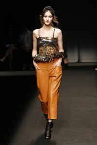 Model on the catwalk