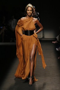 Model on the catwalk