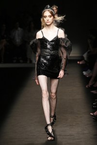 Model on the catwalk