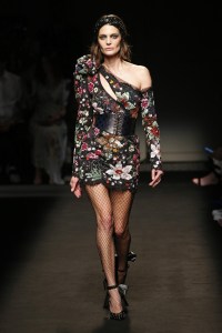 Model on the catwalk