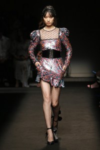 Model on the catwalk