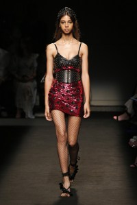 Model on the catwalk