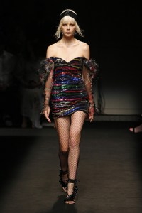 Model on the catwalk