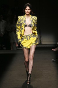Model on the catwalk