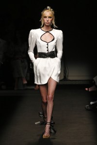 Model on the catwalk
