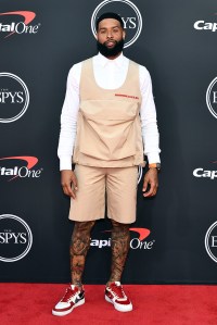 Odell Beckham Jr., prada, air force 1s, shoe surgeon, celebrity style, richard mille watch, ESPY Awards, Arrivals, Microsoft Theater, Los Angeles, USA - 10 Jul 2019