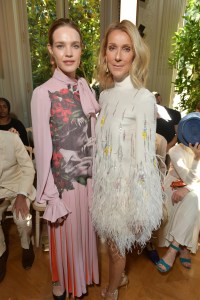 Natalia Vodianova and Céline Dion