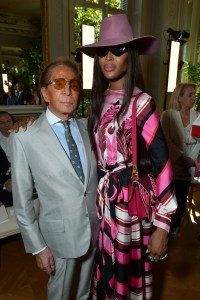 Valentino Garavani and Naomi Campbell