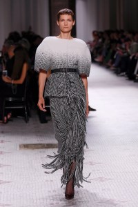 Model on the catwalk