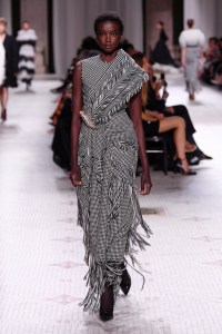 Model on the catwalk