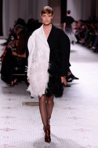 Model on the catwalk
