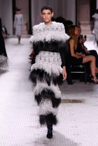 Model on the catwalk