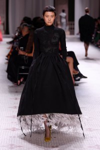 Model on the catwalk