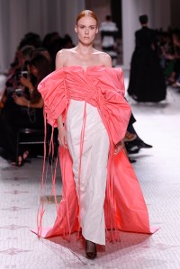 Model on the catwalk