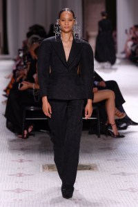 Model on the catwalk