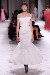 Model on the catwalk