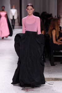 Model on the catwalk