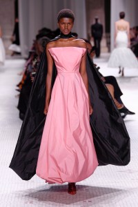 Model on the catwalk
