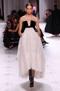 Model on the catwalk