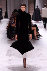Model on the catwalk