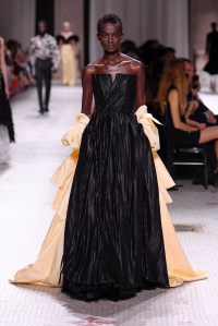 Model on the catwalk