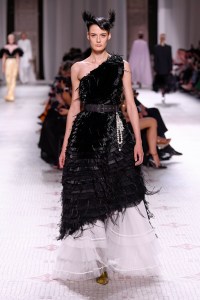 Model on the catwalk